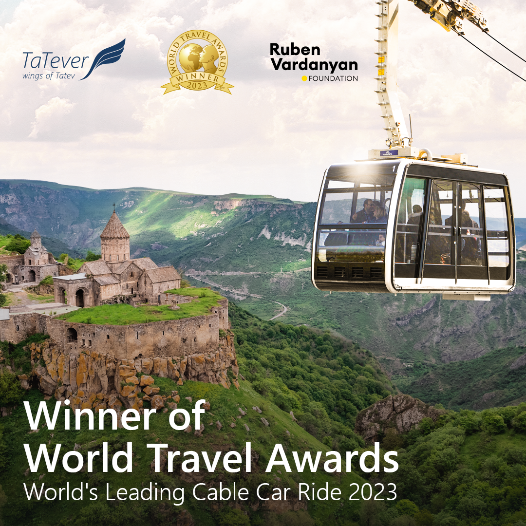 Wings of Tatev is recognized as the “World's Leading Cable Car Ride”